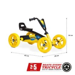 BERG Buzzy BSX Pedal Go-Kart -Berg BERG Buzzy BSX Age and Size