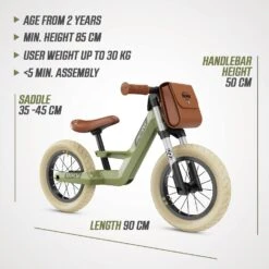 BERG Biky Retro Balance Bike -Berg BERGBikyRetroGreen7