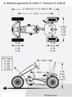 Kart De Pedales Eléctrico BERG XXL B.Super Yellow E-BFR