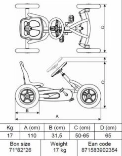 Coche De Pedales BERG Buddy GREY [Ltd] -Berg berg buddy medidas ad l 1