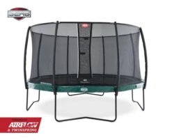 Cama Elástica BERG Elite 380 + Red Deluxe -Berg cama elastica BERG Elite Regular Green Safety Net Deluxe ad l 2