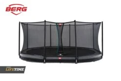 Cama Elástica BERG InGround Grand Favorit 520 + Red Comfort -Berg cama elastica BERG InGround Grand Favorit Grey red seguridad comfort 520 Gris ad l