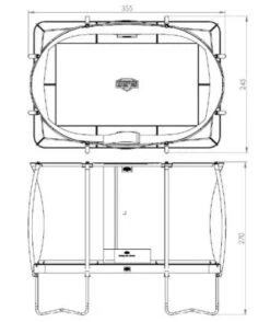 Cama Elástica BERG Ultim Champion 330 + Red Deluxe -Berg cama elastica rectangular BERG EazyFit red deluxe medidas ad l