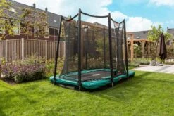 Cama Elástica BERG InGround Ultim Favorit 280 + Red Comfort -Berg cama elastica rectangular berg ultim favorit Inground 280 green red seguridad comfort 3 ad l