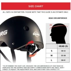 Casco BERG S -Berg casco protector berg cuadro medidas 1500 hr ad l