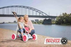 Coche De Pedales Evolutivo BERG Buzzy BLOOM 2 En 1 -Berg coche pedales barra empuje berg buzzy bloom 2 en 1 cuadriciclo madre nina rosa ad l