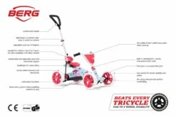 Coche De Pedales Evolutivo BERG Buzzy BLOOM 2 En 1 -Berg coche pedales berg Buzzy 2in1 Bloom informacion tecnica ad l