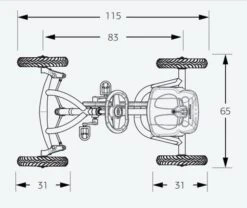 Coche De Pedales BERG Buddy LUA -Berg coche pedales berg buddy medidas 1a ad l