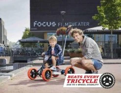 Coche De Pedales Evolutivo BERG Buzzy NITRO 2 En 1 -Berg cuadriciclo pedales barra empuje BERG Buzzy 2 en 1 Nitro padre hijo ad l