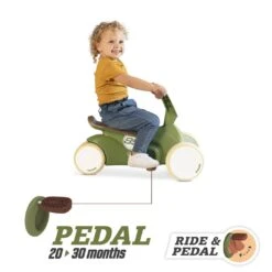 BERG GO² Retro Green Andador Evolutivo A Coche De Pedales -Berg mi primer coche de pedales BERG GO2 Retro Green 1500x1500 ad l